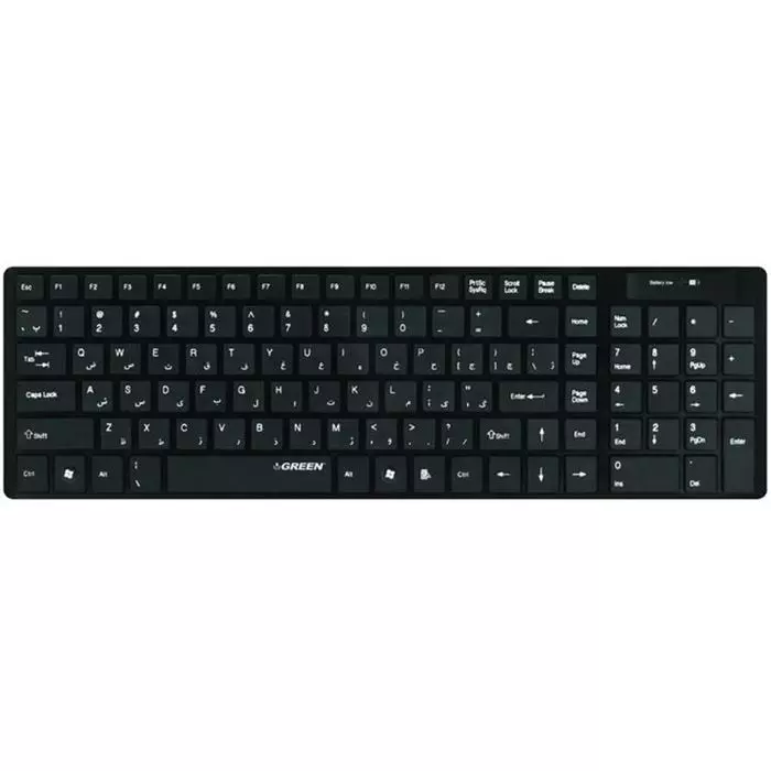 کیبورد بی‌سیم و باریک گرین GK-101W -gallery-12 - https://www.redtil.com