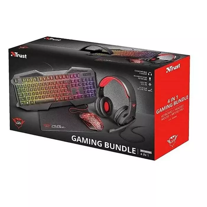 باندل گیمینگ هدست و کیبورد و ماوس و ماوس پد تراست مدل GXT-788 -gallery-9 - https://www.redtil.com