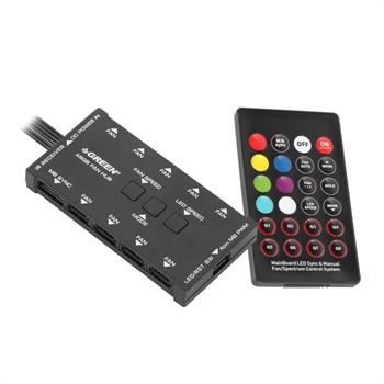 کیت 3 عددی فن گرین مدل HURACAN FAN GFK120M-ARGB -gallery-3 - https://www.redtil.com