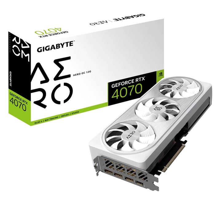 کارت گرافیک گیگابایت سفید GeForce RTX 4070 AERO OC 12GB White -gallery-8 - https://www.redtil.com
