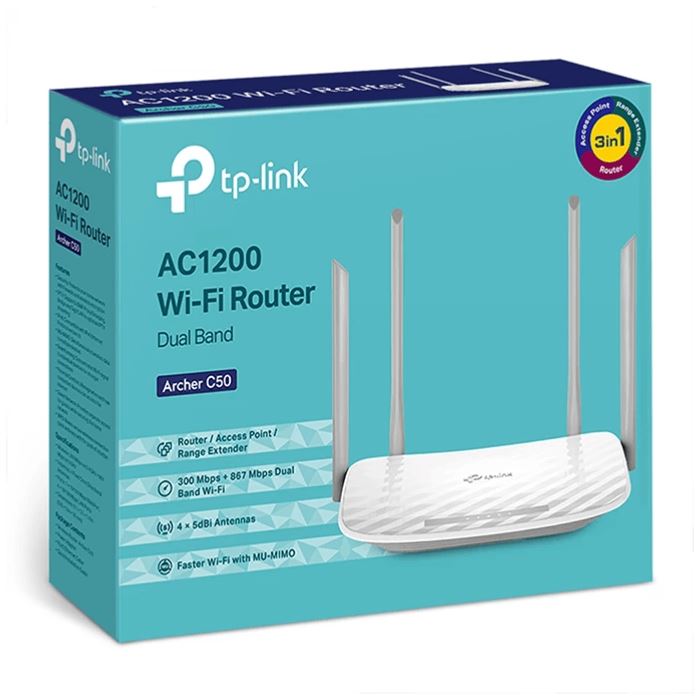 روتر بی‌سیم AC1200 تی پی لینک مدل Archer C50 -gallery-6 - https://www.redtil.com