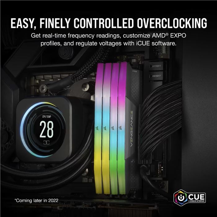 رم کورسیر سری VENGEANCE RGB با ظرفیت 64 گیگابایت و فرکانس 5200 مگاهرتز مدل AMD -gallery-8 - https://www.redtil.com