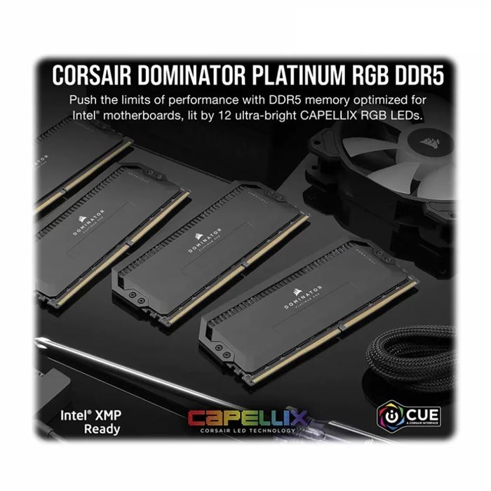 رم کامپیوتر DDR5 دوکاناله 6000 مگاهرتز CL36 کورسیر مدل Dominator Platinum RGB ظرفیت 32 گیگابایت -gallery-12 - https://www.redtil.com