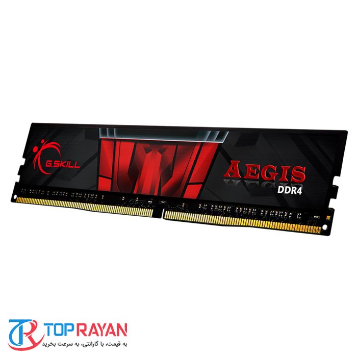 رم کامپیوتر DDR4 تک کاناله 3200 مگاهرتز CL16 جی اسکیل مدل AEGIS ظرفیت 8 گیگابایت -gallery-7 - https://www.redtil.com