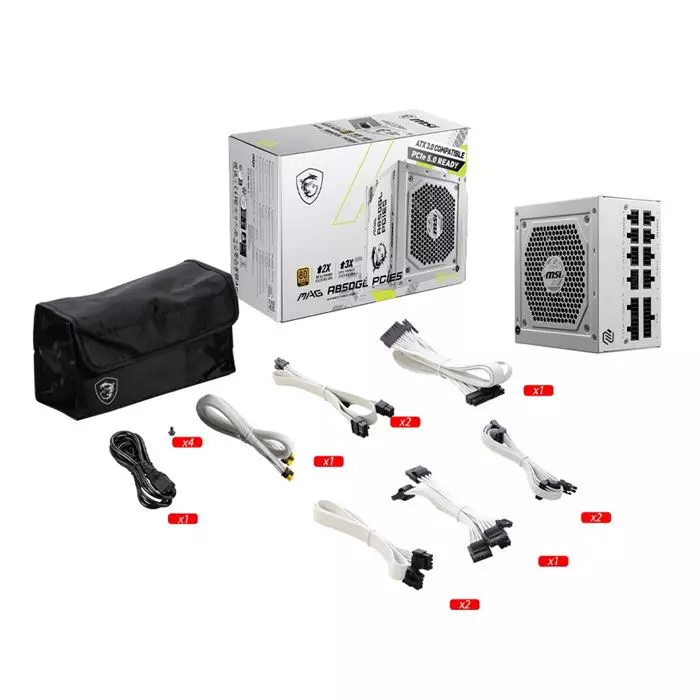 پاور ام اس ای 850 وات Power MSI MAG A850GL PCIE5 ATX3.1 -gallery-9 - https://www.redtil.com